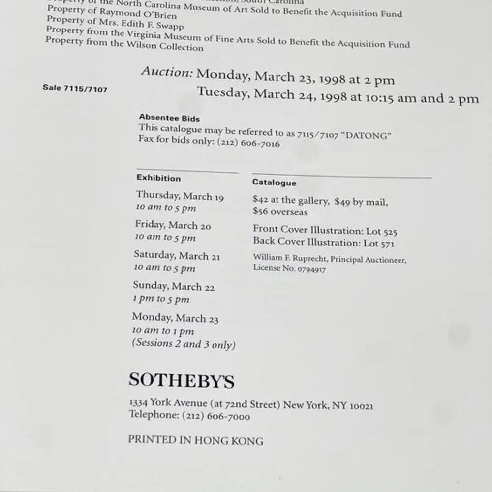 Vintage sotheby’s fine